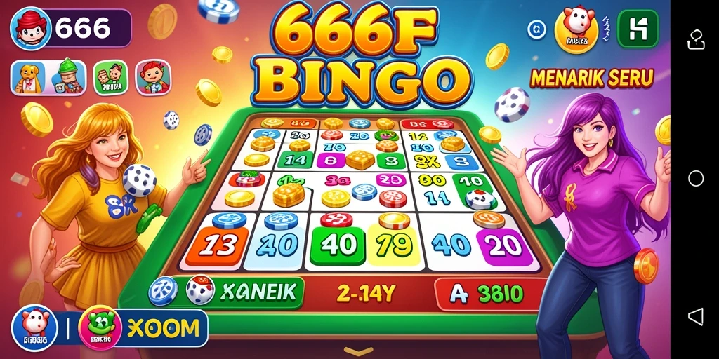 Screenshot utama menampilkan gameplay seru dari Bingo.