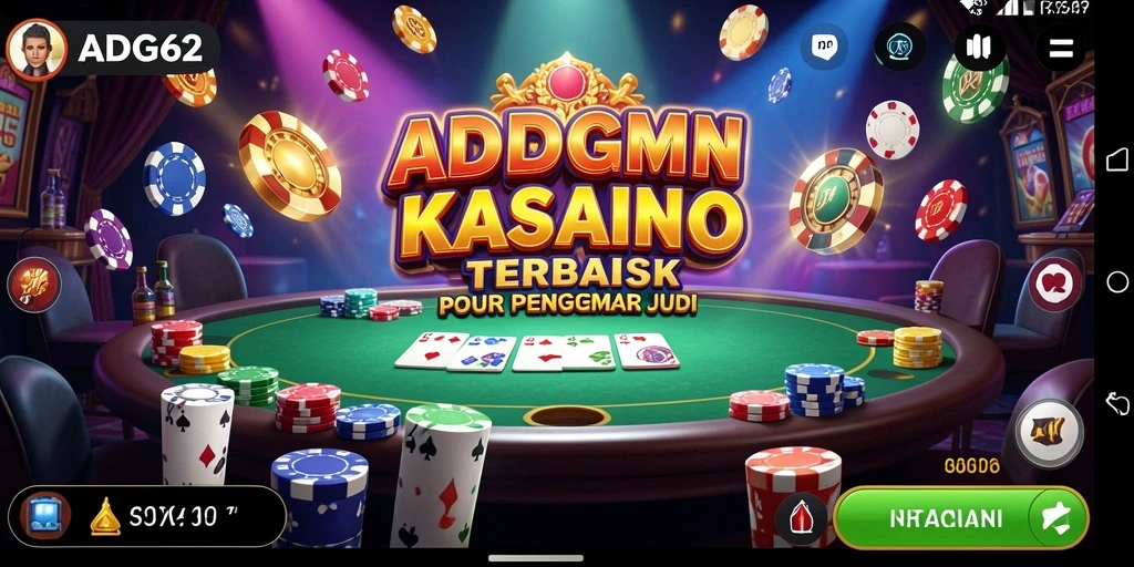Tampilan gameplay ADG62 yang menakjubkan dari permainan Kasino.