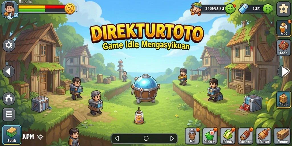 Screenshot utama yang menampilkan gameplay santai dari DIREKTURTOTO.