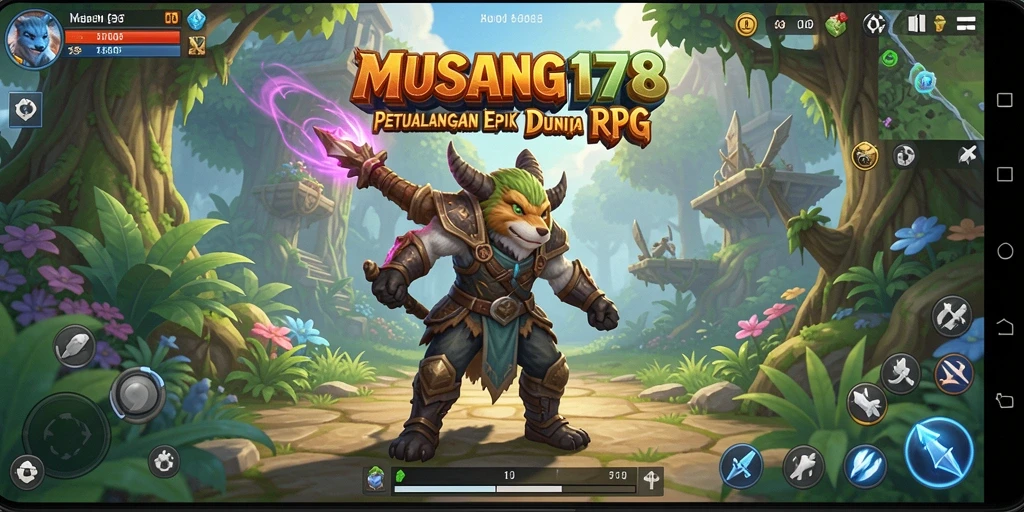 Tampilan gameplay RPG yang seru dan mendebarkan.