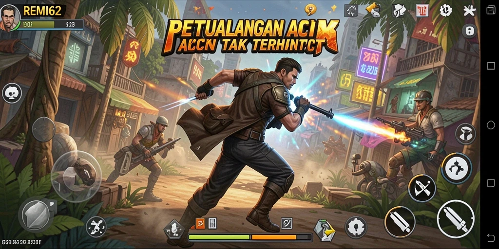 Tampilan gameplay seru dan penuh aksi dari REMI62.