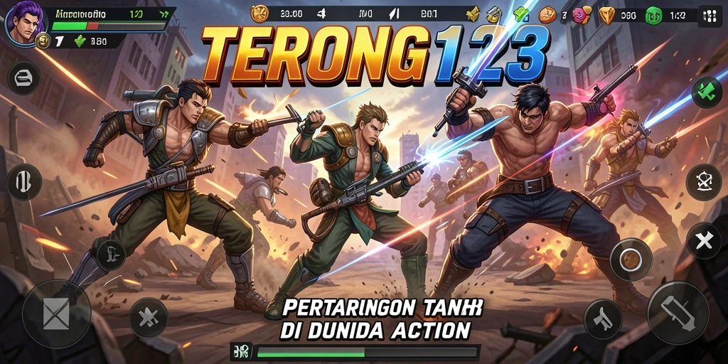 Tampilan gameplay seru dan penuh aksi dari TERONG123.